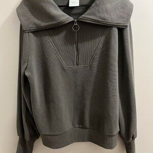 Varley Women's Grey and Green Jumper